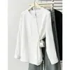 2026 Moda Outono Nova Design Moda Feminina Plus Size Manga Sino Vazada Blusa Emagrecedora para Mulheres Plus Size 0896