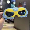 Óculos de Sol Polarizados Tendência do Homem de Ferro para Meninos, Óculos de Sol Luminosos Estilo Mecânico para Tirar Fotos Incríveis, Óculos de Sol de Silicone