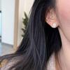 Exquisitos Pendientes Mini Pistilo de Perla y Circonita Pendientes Elegantes de Lujo Ligero 2024 Nuevos