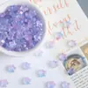 Cuentas de vidrio translúcido estilo macarrón, cuentas de vidrio con agujero recto en forma de pentagrama, accesorios para joyería con cuentas hechos a mano para DIY al por mayor