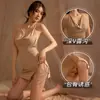 Hermosa Muselina Ropa Interior Sexy Nueva, Pijama Sexy de Encaje con Liguero Tentación, Traje con Abertura Espalda Descubierta, Camisón, Ropa para el Hogar