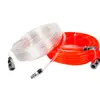 Tubo de Aire Recto Eva Transparente/Negro Manguera Neumática Resistente a la Presión Tubo de Aire para Compresor de Aire Tubo de Conexión para Herramienta Neumática