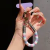 Corda de anel de corda de tira de cor super bonita, forte e durável, gancho de metal, cordão anti-perda para celular para mulheres fazendo compras