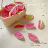 Cuentas acrílicas simuladas en forma de manzana, cuentas de frutas, pulsera, cuentas para ensartar DIY, cadena para teléfono, charm para bolso y accesorio