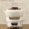 Olla de Barro para Cocina de Aceite con Base de Barro, Estufa de Carbón, Olla Caliente y Estufa Integradas, Estufa de Aceite Ecológica para Uso Comercial
