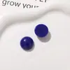 Peças de acessório de resina redondas, fofinhas, de cor sólida, estilo macaron, 18mm, para brincos e acessórios de orelha DIY
