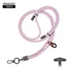 Lanyard Popular para Teléfono Móvil de Muñeca 6mm Fuerte para Colgar en el Cuello Cruzado Ajustable Exterior Montañismo Cuerda Trenzada Anti-Pérdida Color Pistola