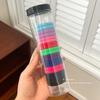 Goma Negra Desechable para el Cabello de Mujer Cuerda para el Cabello de Alta Elasticidad No Daña el Cabello Diadema para la Cabeza de Niños Accesorios para el Cabello Trenzados