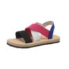 Sandalias de mujer, primavera 2023, nuevas, planas, para estudiantes, romanas, de playa, con suela suave, cruzadas, de talla grande, venta al por mayor