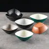 Tigela quadrada de melamina tigela de sobremesa tigela de arroz para restaurante tigela de mingau tigela de água com açúcar tigela quadrada tigela para acompanhamento tigela pequena de plástico comercial
