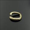 Anillo abierto cuadrado retro de latón anillo abierto rectangular de latón pulsera de cadena de tela accesorios accesorios de ropa cadena