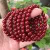 Pulsera de explosiones este año para mujer, oro púrpura, arena de cinnabar, anillo simple de 8 mm, pulsera de anillo liso, pulsera de cuentas de luz, fabricantes, pelo liso