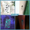 Ruikalong Novo Azul Luminoso Tatuagem Adesivo Deve Ajudar Borboleta À Prova D' Água Festival de Música Boate Sílaba Elétrica Atacado