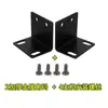 Receptor de Micrófono Inalámbrico Universal Soporte de Esquina para Gabinete Micrófono Estándar L-Oreja Accesorios de Montaje para Estuche de Vuelo 1U