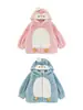 Chaqueta de Peluche con Capucha de Pingüino Nueva de Invierno 2025 para Niñas Wulibu Yiyu con Forro Polar Extra, Engrosada, Cortavientos y Cálida