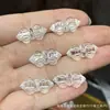 Coleção de Cristal Branco Natural, Contas de Abóbora, Contas de Flor de Maracujá, Acessórios Artesanais, Pulseiras DIY Feitas à Mão, Joias da Moda