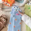 Calcetines Navideños de Dibujos Animados para Mujer, Calcetines de Media Pantorrilla, Estilo Otoño e Invierno, Calcetines Largos Trendy Lindos de Copo de Nieve, Calcetines Holgados de Otoño e Invierno
