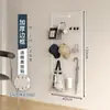 Estantería de Tablero Perforado para Sala de Estar Almacenamiento en Toda la Pared Puerta de Entrada Tablero Colgante para Entrada Decoración de Pared Tablero Perforado de Metal