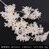 Serie de Flores de Tira Color Champán Seda Artificial de Boda Niebla Phalaenopsis Arco de Salón de Bodas Ramo de Decoración Falsa Dropshipping