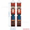Temu Gran Venta Serie de Banderas Dobles Navideñas Impresión de Alta Definición Papá Noel Muñeco de Nieve Banderín Decorativo para Pasillo