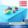 Toalha de Mesa Descartável Personalizada pelo Fabricante Plástico Doméstico Catering Takeaway Espessa à Prova de Óleo, Sujeira e Água Cor Pura Toalha de Mesa de PE