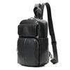 WESTAL Nueva Bolsa de Pecho de Cuero Genuino Hecha a Mano de Cuero Suave Bolsa Cruzada de Cuero de Capa Superior de Piel de Vaca Bolso de Hombro Mochila Multifuncional Vintage