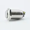 Interruptor de Botão Metálico 16mm de Cabeça Alta com Travamento Automático de 2 Pinos e Pés Rosqueados Reset/Travamento Automático