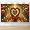 Tela de Fondo Transfronteriza Nueva para el Día de San Valentín 2026 para Decoración de Citas de Parejas, Tela Colgante para Habitación y Arreglo Exterior, Tela Colgante para Banner