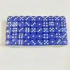 En stock dados de 16 mm de colores con esquinas redondeadas de color sólido dados acrílicos tamaño grande con pips de colores para discoteca KTV