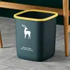 Balde de Armazenamento com Padrão de Veado de Luxo Leve para Banheiro da Casa Sala de Estar Cozinha Quarto Lixeira de Plástico de Grande Capacidade Dropshipping Exclusivo