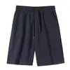 Pantalones Cortos Deportivos Huamian Verano Nuevos Casual Versátil Estilo Coreano Transpirables Adelgazantes Pantalones Casuales Color Sólido Pantalones Cortos de Cinco Puntos para Hombre