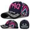 Boné de Beisebol Infantil Protetor Solar Primavera Estampado Guarda-Sol Chapéu Feminino Casual Exterior Anti-Letra Lazer ao Ar Livre Chapéu de Flor Moda