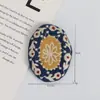 Insignia de Bordado de Tulipán Vintage de Algodón y Lino Estilo Coreano Broche Lindo Versátil Literario Fresco Parche de Tela