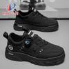 Zapatos de Otoño Patentados para Hombre Nuevos Zapatos de Trabajo Transpirables Zapatos Blancos Versátiles de Moda para Hombre Tenis Casuales de Suela Gruesa para Hombre