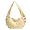 Bolso de hombro tipo bolsa de dumplings 2026 nuevo con remaches para mujer, gran capacidad, versátil para el uso diario, bolso de axila, bolso de hombro tipo tote para mujer
