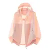 Ropa de Protección Solar Delgada de Verano, Ropa de Protección Solar de Seda de Hielo Fresca y Anti-UV, Ropa Delgada Transpirable de Protección Solar con Visera Desmontable
