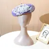 Boina de Mezcla de Lana Directa del Fabricante, En Stock al por Mayor, Gorra de Artista Bordada Estilo Japonés para Mujer, Gorra de Hojalatero de una Pieza Dropshipping