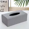 2025 Nueva Caja de Pañuelos Multifuncional con Costuras de Cuero para Sala de Estar del Hogar Caja de Pañuelos de Gran Capacidad con Compartimentos de Almacenamiento Clasificados