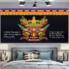 1-24 Tela de Fondo Tela para Colgar Cultura Étnica del Tíbet Palacio de Potala del Tíbet Habitación Tapiz Tradicional de Pintura Thangka Tela de Pared