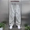 Pantalones Casuales Americanos de Color Sólido de Pierna Ancha para Hombre, Nuevo Otoño 2026 Ajuste Holgado Marca de Moda Pantalones Rectos Curvos para Hombre