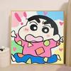 Pintura al óleo digital de Crayon Shin-Chan, colorear DIY, pintado a mano, pintura al óleo de dibujos animados para niños, regalo de cumpleaños, colorear de dibujos animados