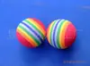 Fabricante Original Bola Arco-Íris Eva Bola Colorida Brinquedo de Bola para Gato Bola Brinquedo para Pet Bola de Prática de Golfe