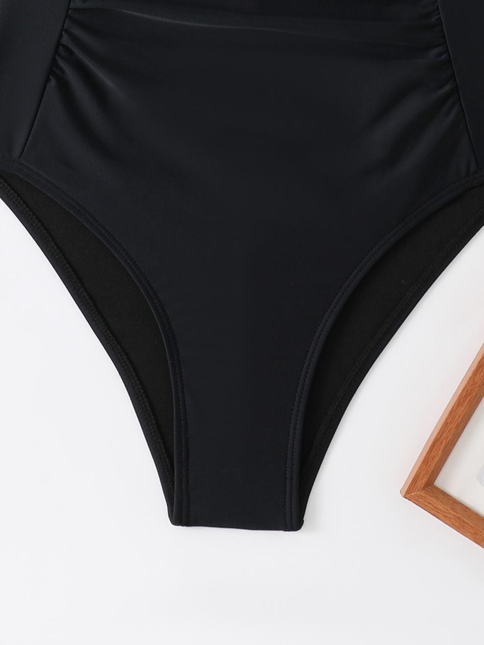 商品详情图_2025欧美性感连体泳装女亚马逊泳衣遮肚游泳衣跨