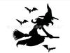 Bruxa transfronteiriça bruxa Comércio Exterior adesivos de carro humor adesivos de carro adesivos de vidro de janela Halloween adesivos de parede decorativos