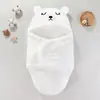 Manta Envolvente para Bebé Transfronteriza para Recién Nacidos, Engrosada para Otoño e Invierno, Saco de Dormir para Bebé, Envolvente Anti-Sobresalto
