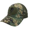 Gorra de Béisbol de Malla Camuflaje para Exteriores para Fans Militares Sombrero Táctico de Camuflaje de Fuerzas Especiales Calavera Visera Velcro