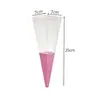 Caja de Plástico Transparente de PVC con Rosa de Lámina Dorada Caja Triangular para Antorcha Caja para Ramo Caja de Regalo Fabricante de Regalos para el Día de San Valentín