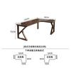 Escritorio esquinero moderno y sencillo de madera maciza, mesa esquinera, mesa de escritura doble para el hogar, escritorio de estudio, escritorio de oficina, escritorio de computadora