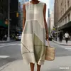 Sitio Independiente Transfronterizo Amazon Temu Moda Moderna Vestido Largo sin Mangas Ropa de Verano para Mujer Venta al por Mayor