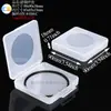 Caixa de Embalagem para Filtro Redondo, Caixa de Armazenamento para Lente de Fotografia, Caixa Quadrada de Plástico Fosco para Lente Grande Angular, Caixa Protetora Quadrada para Lente UV
